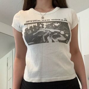 Brandy Melville John galt radio silence baby tee shirt